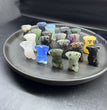 3CM Mini Man Body Carving Natural Crystal Stone Statue Figurine