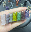 3CM Mini Butterfly Fairy Carving Natural Crystal Stone Statue Figurine