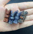 3CM Mini Butterfly Fairy Carving Natural Crystal Stone Statue Figurine