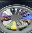 5cm Mini Raven Skull Carving Natural Crystal Stone Statue Figurine