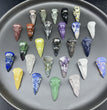 3cm Mini Raven Skull Carving Natural Crystal Stone Statue Figurine