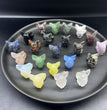 3 CM Mini  Eevee Carving Pokemon Natural Crystal Stone Statue Figurine