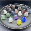 3 CM Mini Lapras Carving Pokemon Natural Crystal Stone Statue Figurine