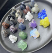 3 CM Mini Lapras Carving Pokemon Natural Crystal Stone Statue Figurine