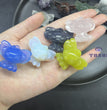 3CM Mini Stitch Carving Natural Crystal Stone Statue Figurine