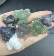 3CM Mini Stitch Carving Natural Crystal Stone Statue Figurine