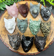 4.5CM Wolf Head Natural Crystal Carving