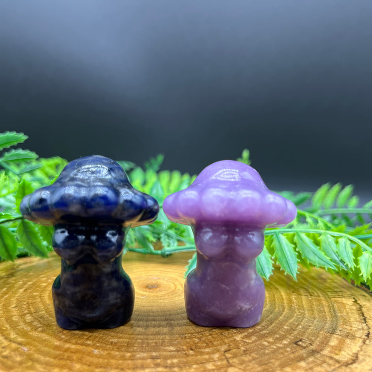 5CM Mushroom Lady Natural Crystal Carving