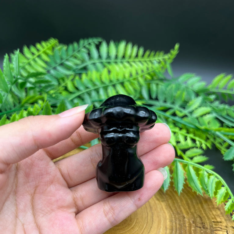 5CM Mushroom Lady Natural Crystal Carving