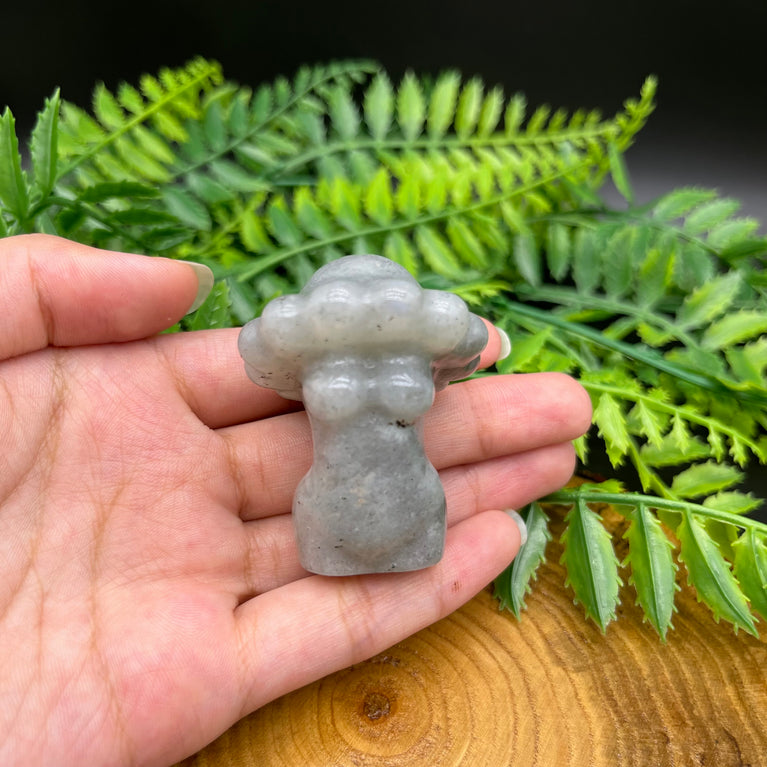 5CM Mushroom Lady Natural Crystal Carving