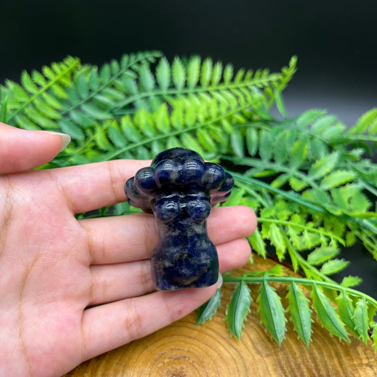 5CM Mushroom Lady Natural Crystal Carving