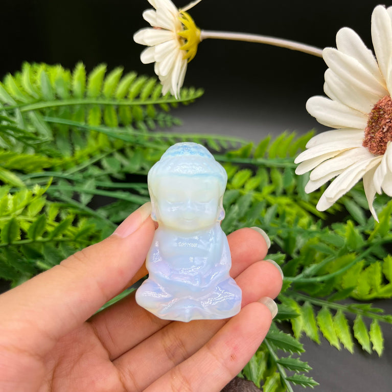 5CM Baby Buddha Natural Crystal Carving