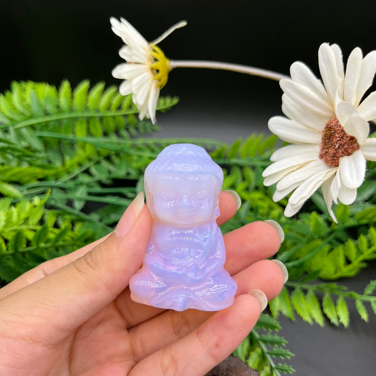 5CM Baby Buddha Natural Crystal Carving