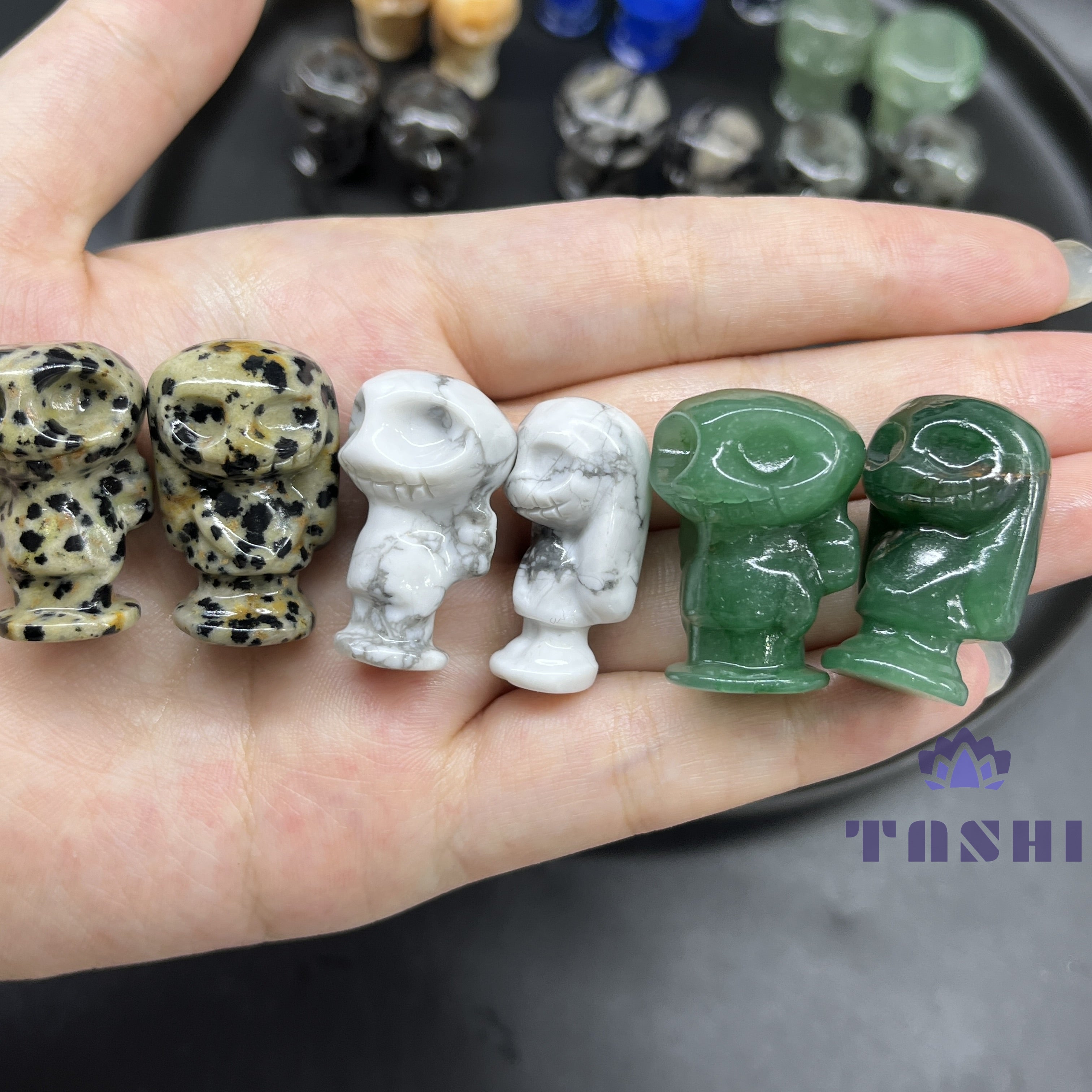 3CM Mini Jack and Sally Carving Nightmare Before Christamas Figurine