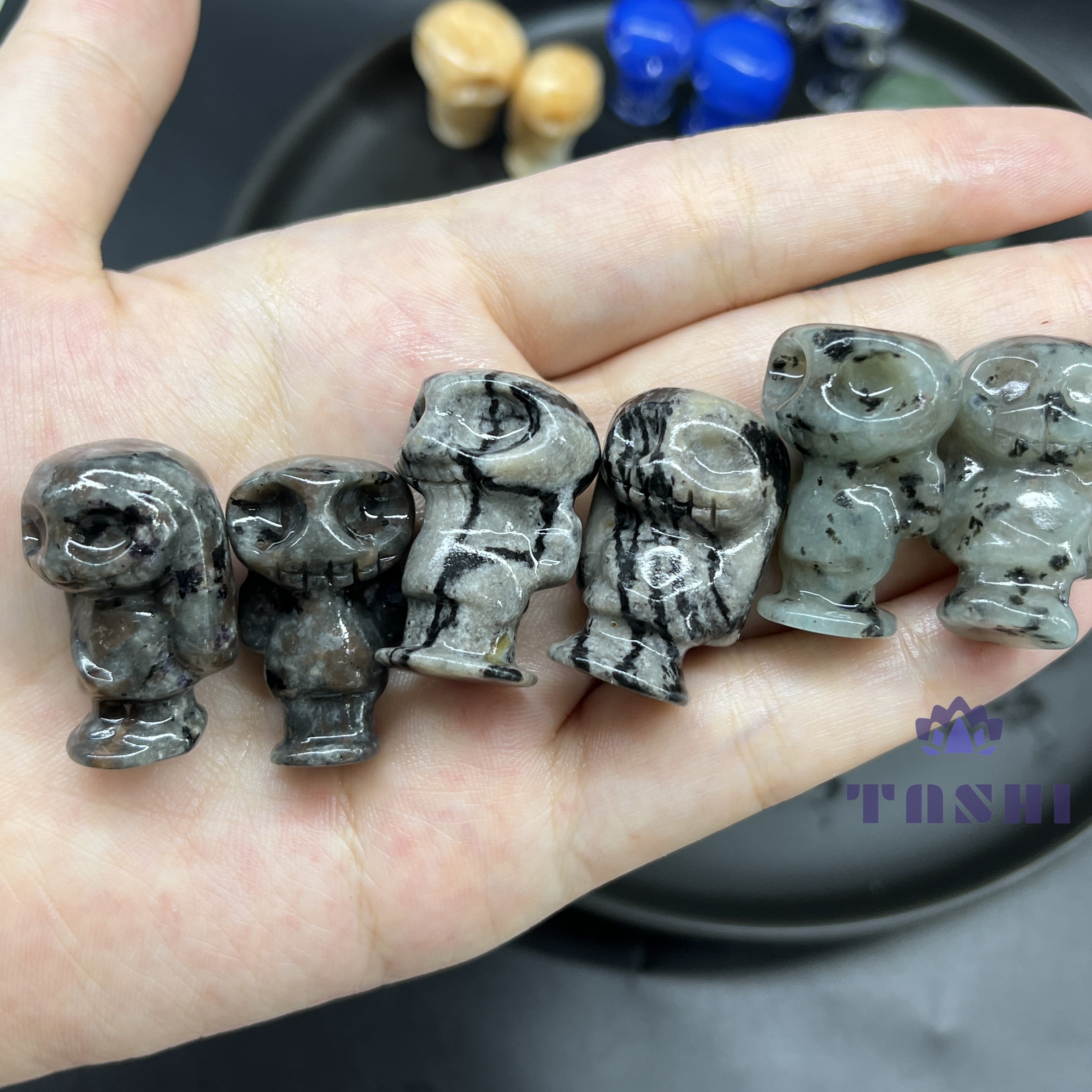 3CM Mini Jack and Sally Carving Nightmare Before Christamas Figurine