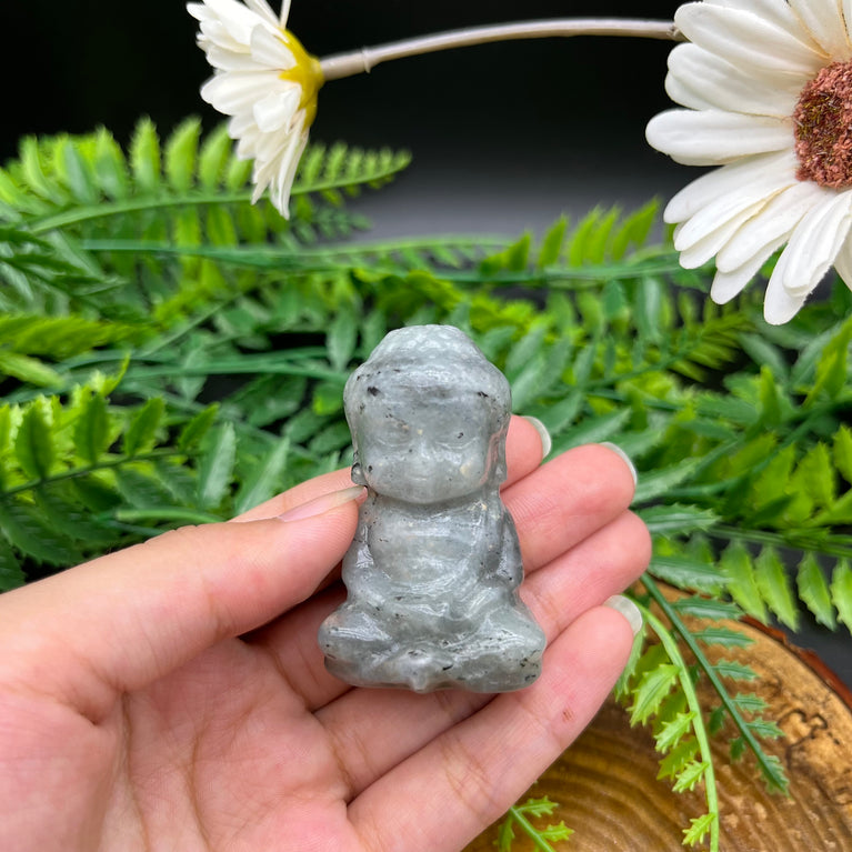 5CM Baby Buddha Natural Crystal Carving