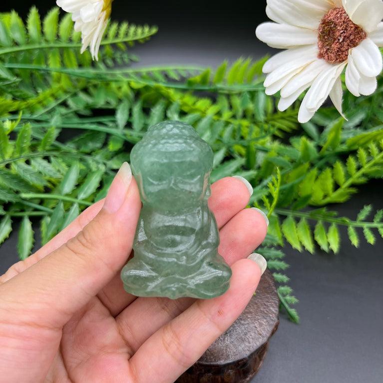 5CM Baby Buddha Natural Crystal Carving