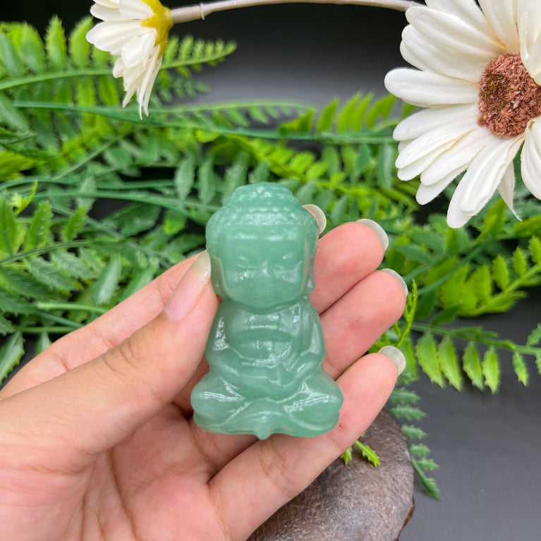 5CM Baby Buddha Natural Crystal Carving