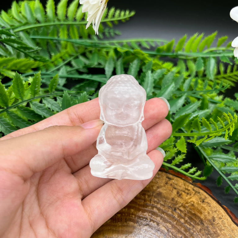 5CM Baby Buddha Natural Crystal Carving