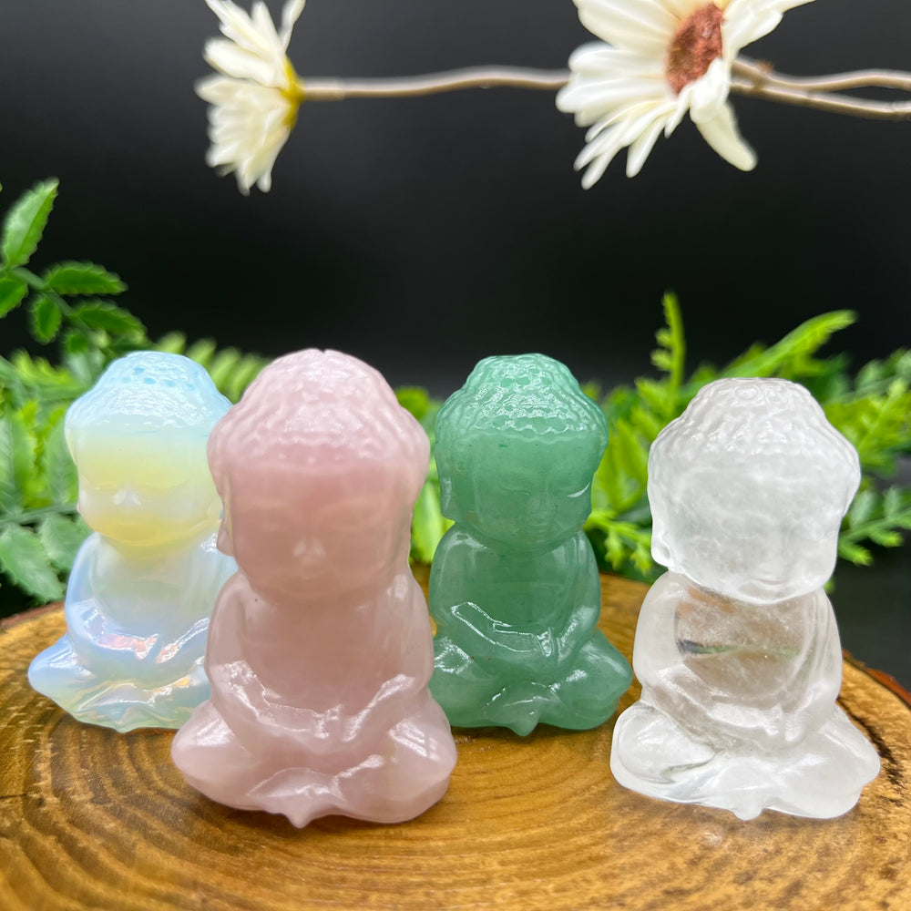 5CM Baby Buddha Natural Crystal Carving