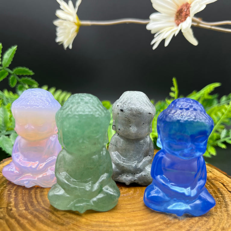 5CM Baby Buddha Natural Crystal Carving