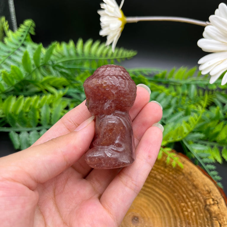 5CM Baby Buddha Natural Crystal Carving