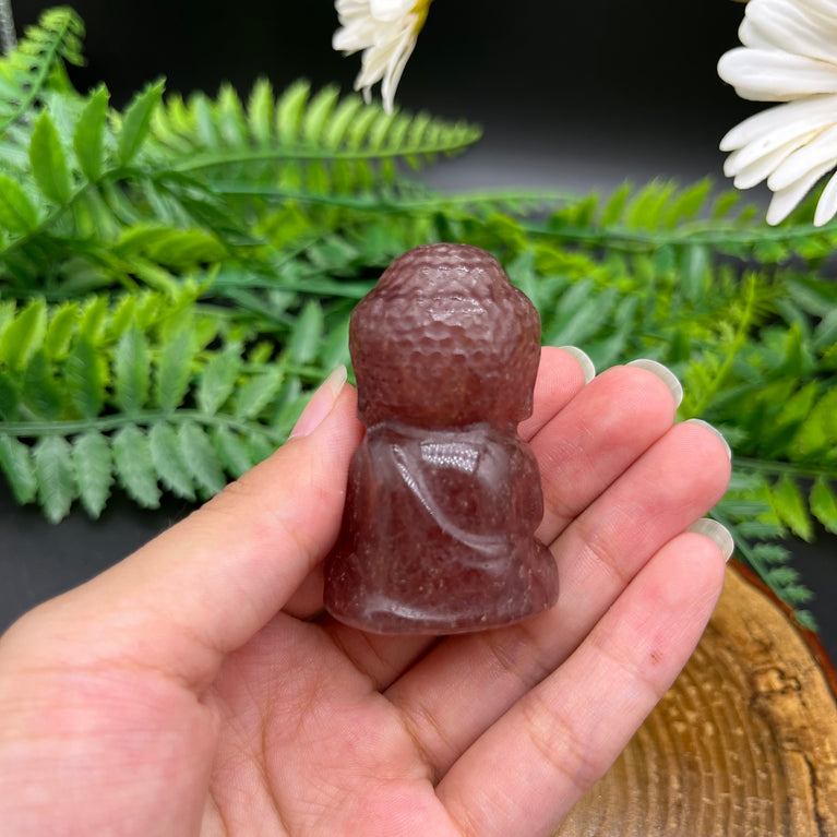 5CM Baby Buddha Natural Crystal Carving