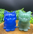 6/10CM Sitting Cat Natural Crystal Carving