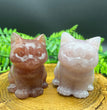 6/10CM Sitting Cat Natural Crystal Carving