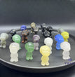 3CM Mini Snoopy Carving Natural Crystal Stone Statue Figurine