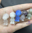 3CM Mini Snoopy Carving Natural Crystal Stone Statue Figurine