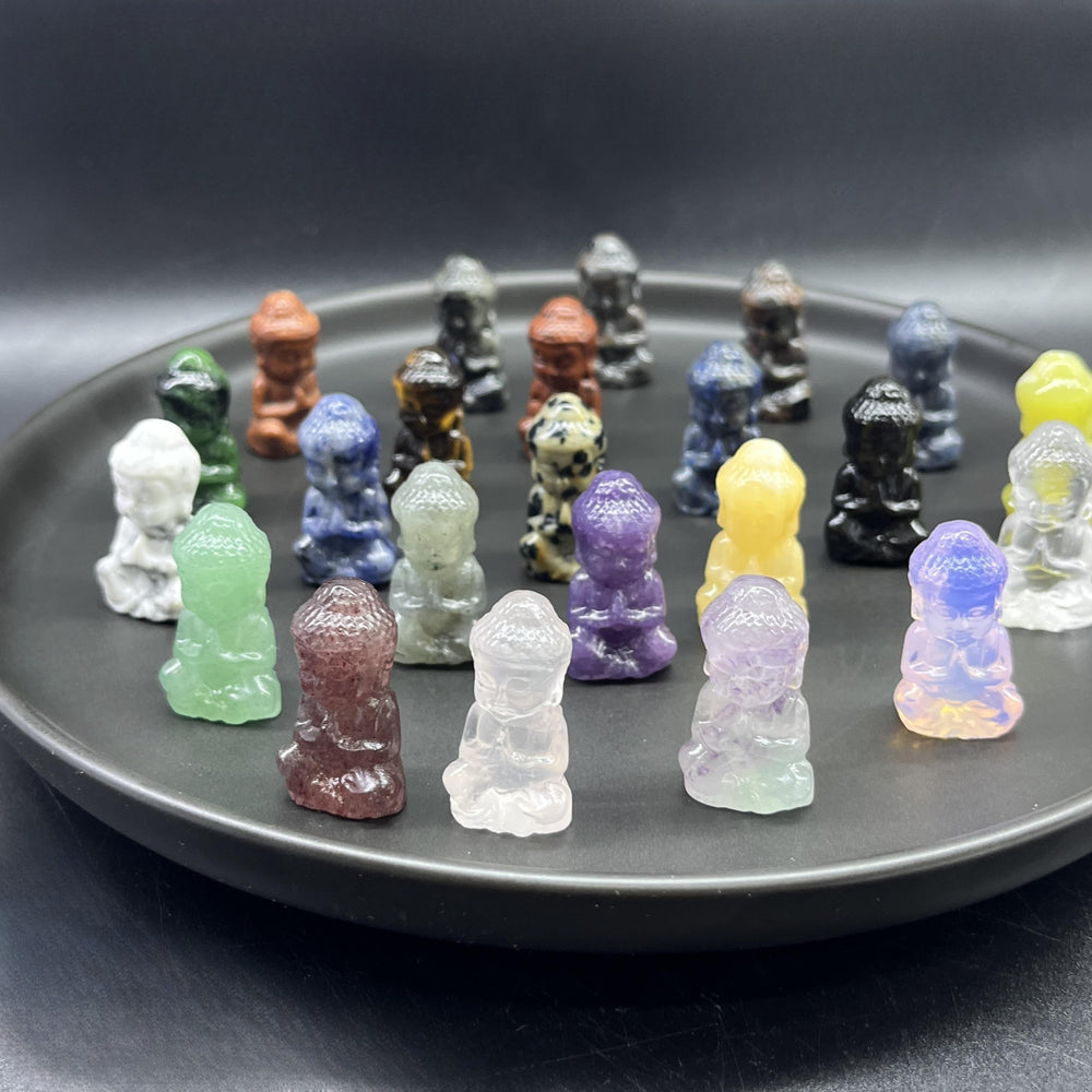 Baby Buddha Mini Crystal Carving