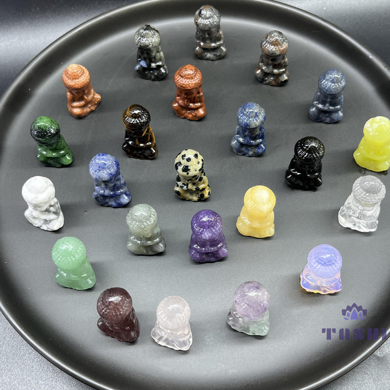 Baby Buddha Mini Crystal Carving