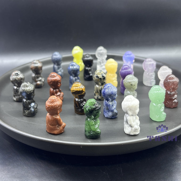 Baby Buddha Mini Crystal Carving