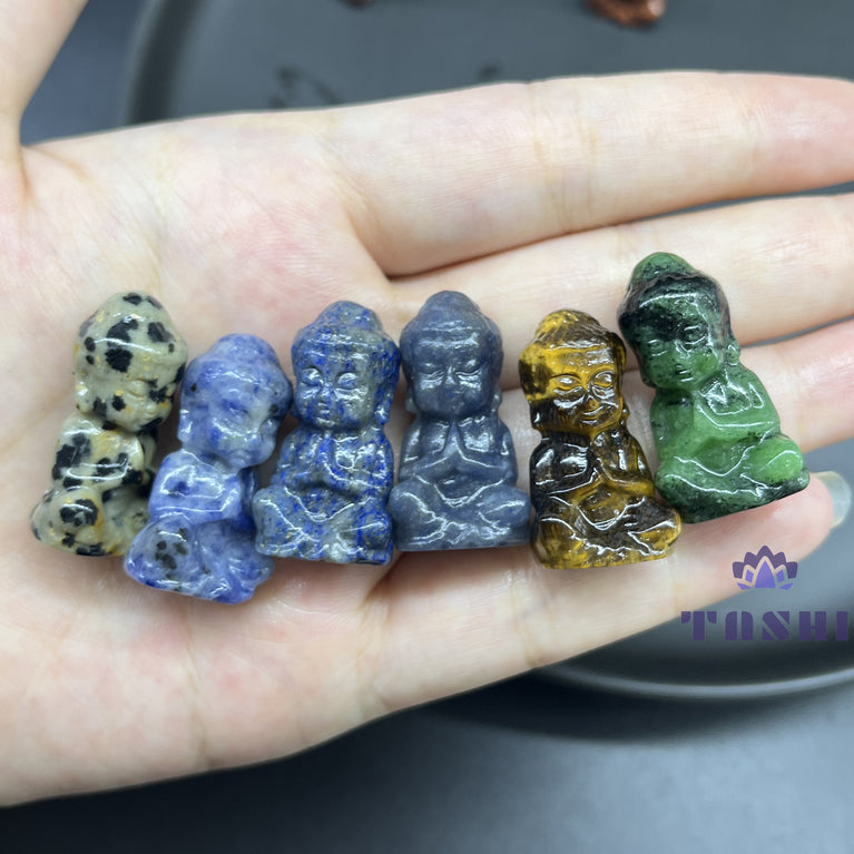 Baby Buddha Mini Crystal Carving