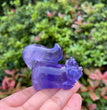 6CM Fluorite Cheshire Cat Alice in Wonderland Natural Crystal Carving