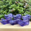 6CM Fluorite Cheshire Cat Alice in Wonderland Natural Crystal Carving