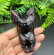 8CM Hanging Bat with Stand Natural Crystal