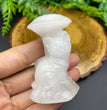 6CM Cat Sitting under Mushroom Carving Natural Crystal Statue