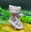 6CM Cute Dragon Holding Tail Carving Natural Crystal Statue