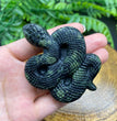 6CM Coiling Snake Natural Crystal Carving