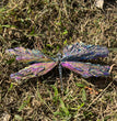 14CM Aura Tourmaline Dragonfly Natural Crystal Healing Stone Home Decoration