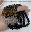 8MM 3$ Bracelets Group Natural Crystal Jewelry