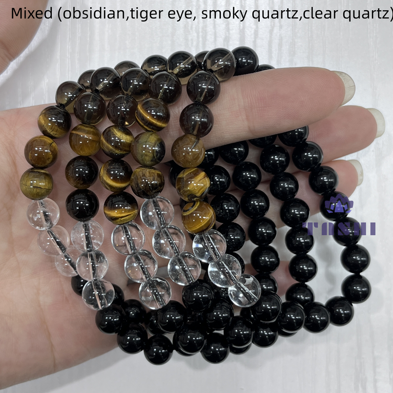 8MM 3$ Bracelets Group Natural Crystal Jewelry