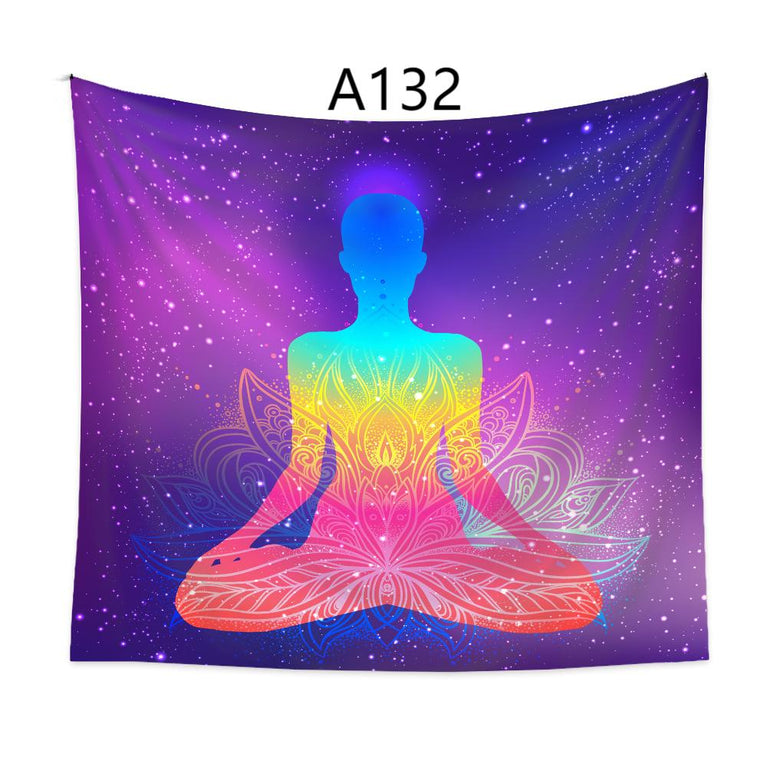 A102-A133 Tapestry Chakra Meditation Yoga  Decoration