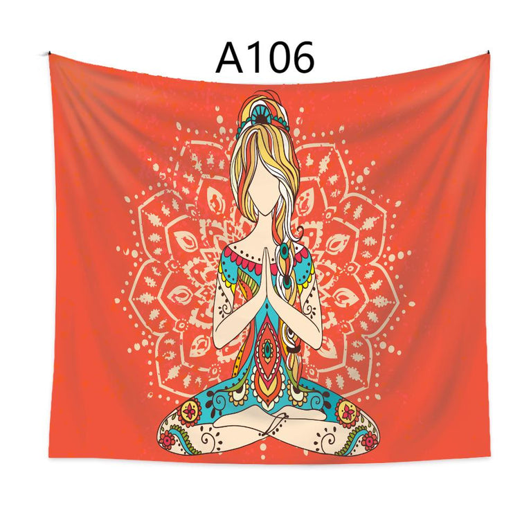 A102-A133 Tapestry Chakra Meditation Yoga  Decoration