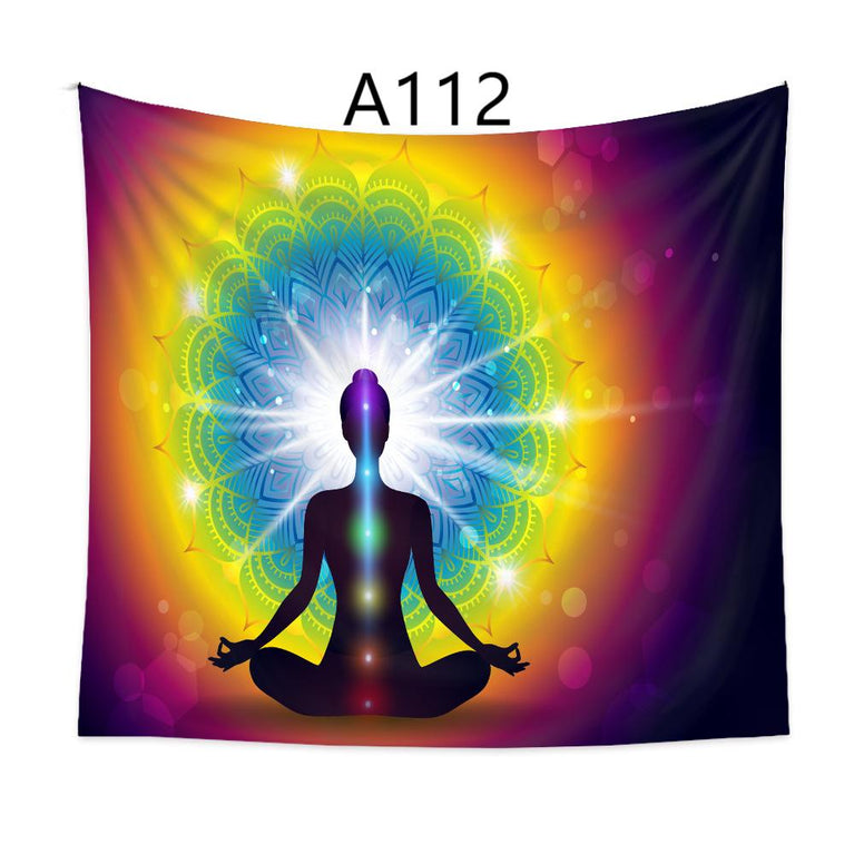 A102-A133 Tapestry Chakra Meditation Yoga  Decoration