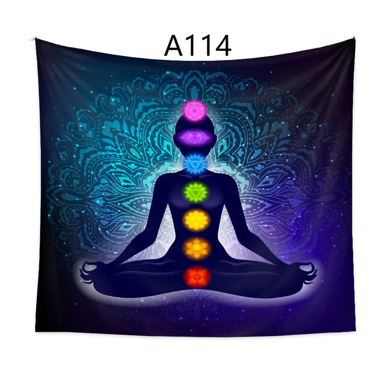 A102-A133 Tapestry Chakra Meditation Yoga  Decoration