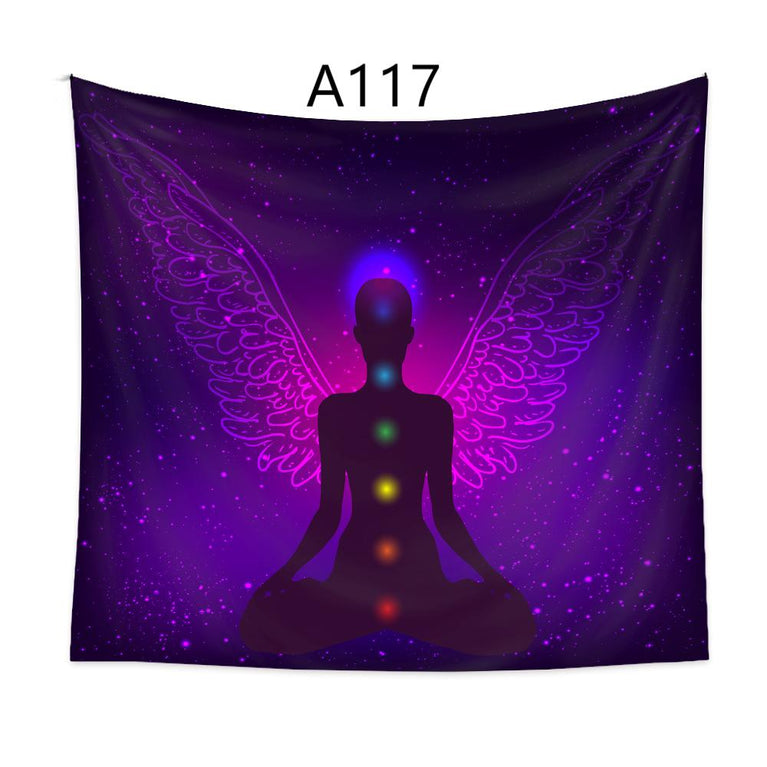 A102-A133 Tapestry Chakra Meditation Yoga  Decoration