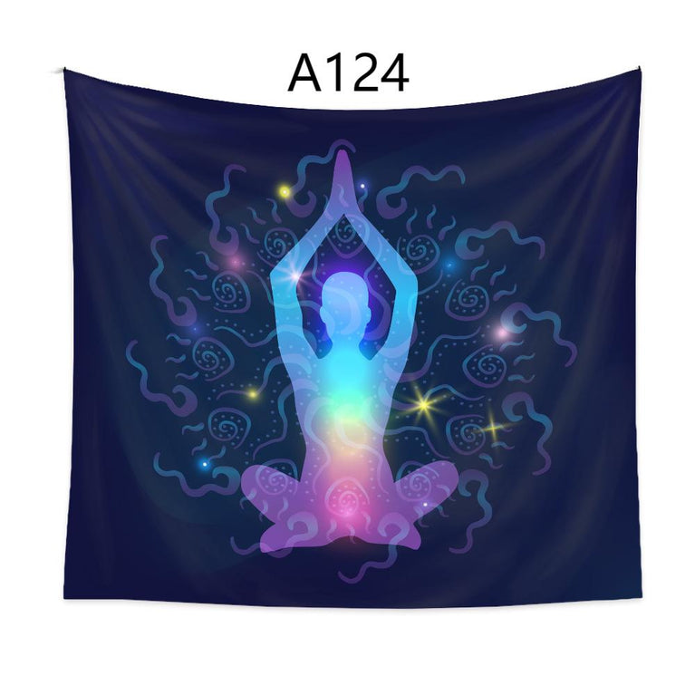 A102-A133 Tapestry Chakra Meditation Yoga  Decoration